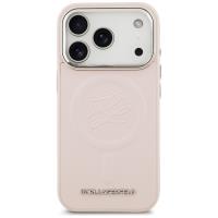 Karl Lagerfeld Initial & Metal Logo MagSafe - Etui iPhone 17 Pro Max (różowy)