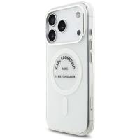 Karl Lagerfeld IML Karl RSG Logo MagSafe - Etui iPhone 17 Pro (przezroczysty)