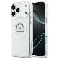 Karl Lagerfeld IML Karl RSG Logo MagSafe - Etui iPhone 17 Pro Max (przezroczysty)