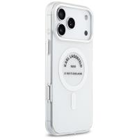 Karl Lagerfeld IML Karl RSG Logo MagSafe - Etui iPhone 17 Pro Max (przezroczysty)