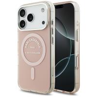Karl Lagerfeld IML Karl RSG Logo MagSafe - Etui iPhone 17 Pro (różowy)