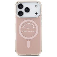 Karl Lagerfeld IML Karl RSG Logo MagSafe - Etui iPhone 17 Pro (różowy)