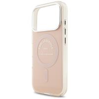 Karl Lagerfeld IML Karl RSG Logo MagSafe - Etui iPhone 17 Pro (różowy)