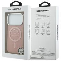 Karl Lagerfeld IML Karl RSG Logo MagSafe - Etui iPhone 17 Pro (różowy)