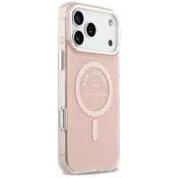 Karl Lagerfeld IML Karl RSG Logo MagSafe - Etui iPhone 17 Pro Max (różowy)