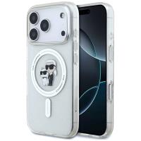 Karl Lagerfeld IML Karl Choupette Glitter MagSafe - Etui iPhone 17 Pro Max (przezroczysty)