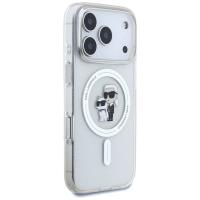 Karl Lagerfeld IML Karl Choupette Glitter MagSafe - Etui iPhone 17 Pro Max (przezroczysty)