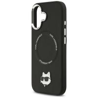 Karl Lagerfeld Choupette Pin MagSafe - Etui iPhone 17 (czarny)