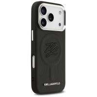 Karl Lagerfeld Initial & Metal Logo MagSafe - Etui iPhone 17 Pro (czarny)