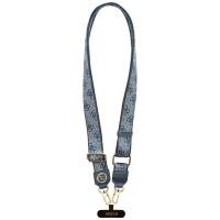Guess Universal Crossbody Strap 4G Tether Patch Strass Metal Logo - Uniwersalny pasek / smycz do telefonu (niebieski) Guess Universal Crossbody Strap 4G Tether Patch Strass Metal Logo - Uniwersalny pasek / smycz do telefonu (niebieski)