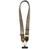 Guess Universal Crossbody Strap 4G Tether Patch Strass Metal Logo - Uniwersalny pasek / smycz do telefonu (brązowy) Guess Universal Crossbody Strap 4G Tether Patch Strass Metal Logo - Uniwersalny pasek / smycz do telefonu (brązowy)