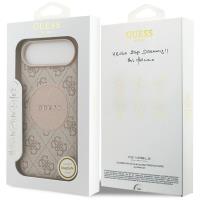 Guess 4G Circle Classic Logo MagSafe - Etui iPhone Air (różowy)