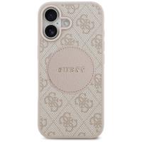 Guess 4G Circle Classic Logo MagSafe - Etui iPhone 17 (różowy)