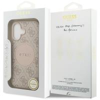 Guess 4G Circle Classic Logo MagSafe - Etui iPhone 17 (różowy)