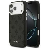 Guess Peony Hot Stamp Script MagSafe - Etui iPhone 17 Pro Max (czarny) Guess Peony Hot Stamp Script MagSafe - Etui iPhone 17 Pro Max (czarny)