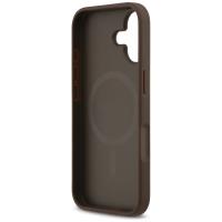 Guess 4G Circle Classic Logo MagSafe - Etui iPhone 17 (brązowy)