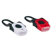 Dunlop - Zestaw silikonowych lampek rowerowych przednia i tylna LED