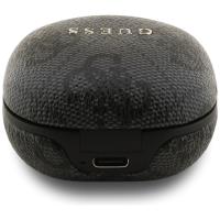 Guess 4G Classic Metal Logo - Słuchawki Bluetooth TWS ENC + etui ładujące (czarny)