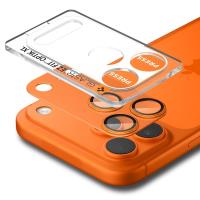 Spigen Optik Pro XL Glas.TR EZ Fit - Szkło ochronne na obiektyw iPhone 17 Pro (Orange)