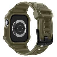Spigen Rugged Armor Pro V2 – Pasek z obudową do Apple Watch 10 / 11 46 mm (Vintage Khaki)