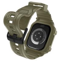 Spigen Rugged Armor Pro V2 – Pasek z obudową do Apple Watch 10 / 11 46 mm (Vintage Khaki)