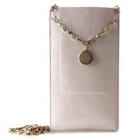PURO GLAM Chain - Etui uniwersalne do smartfonów z 2 kieszeniami na karty w/gold chain XL (perłowy) PURO GLAM Chain - Etui uniwersalne do smartfonów z 2 kieszeniami na karty w/gold chain XL (perłowy)