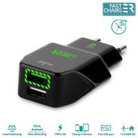 PURO Travel Fast Charger - Przenośna ładowarka sieciowa 2 x USB, 2.4 A z diodą LED (czarny) PURO Travel Fast Charger - Przenośna ładowarka sieciowa 2 x USB, 2.4 A z diodą LED (czarny)
