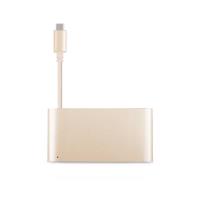 Moshi USB-C Multiport Adapter - Aluminiowy hub 3-w-1 USB-C/Thunderbolt 3 (Satin Gold) Moshi USB-C Multiport Adapter - Aluminiowy hub 3-w-1 USB-C/Thunderbolt 3 (Satin Gold)