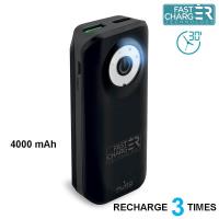PURO Universal External Fast Charger Battery - Uniwersalny Power Bank 4000 mAh, 2 x USB, 2.4 A (czarny) PURO Universal External Fast Charger Battery - Uniwersalny Power Bank 4000 mAh, 2 x USB, 2.4 A (czarny)