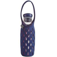 BUILT Glass Water Bottle With Neoprene Tote - Szklana butelka w neoprenowym koszyku 0,5 l (Navy) BUILT Glass Water Bottle With Neoprene Tote - Szklana butelka w neoprenowym koszyku 0,5 l (Navy)