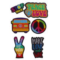 PURO Patch Mania - Zestaw 6 naklejek do etui (Peace & Love) PURO Patch Mania - Zestaw 6 naklejek do etui (Peace & Love)