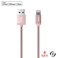Kanex Premium DuraFlex Lightning - Kabel MFi z Lightning do USB, 1.2 m (Rose Gold) Kanex Premium DuraFlex Lightning - Kabel MFi z Lightning do USB, 1.2 m (Rose Gold)