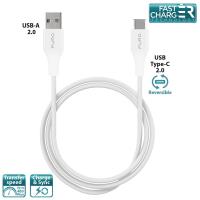 PURO Plain - Kabel USB-C 2.0 na USB-A 2.0, 3A, 480 Mbps, 1m (biały) PURO Plain - Kabel USB-C 2.0 na USB-A 2.0, 3A, 480 Mbps, 1m (biały)