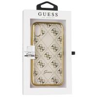 Guess 4G Transparent - Etui iPhone X (złoty) Guess 4G Transparent - Etui iPhone X (złoty)