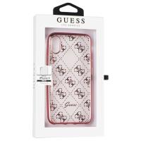 Guess 4G Transparent - Etui iPhone X (różowo złoty) Guess 4G Transparent - Etui iPhone X (różowo złoty)