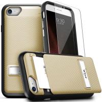 Zizo Click Case - Etui iPhone 8 / 7 / 6s / 6 z ukrytą kieszenią na karty + podstawka & szkło 9H na ekran (Gold/Black) Zizo Click Case - Etui iPhone 8 / 7 / 6s / 6 z ukrytą kieszenią na karty + podstawka & szkło 9H na ekran (Gold/Black)