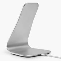 XVIDA (POWER 2) Wireless Charging Desk Stand - Ładowarka indukcyjna Qi 7.5W na biurko, aluminium (srebrny)