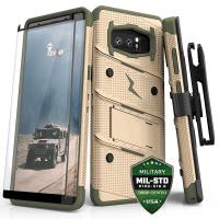 Zizo Bolt Cover - Pancerne etui Samsung Galaxy Note 8 (2017) ze szkłem 9H na ekran + podstawka & uchwyt do paska (Desert Tan/Camo Green) Zizo Bolt Cover - Pancerne etui Samsung Galaxy Note 8 (2017) ze szkłem 9H na ekran + podstawka & uchwyt do paska (Desert Tan/Camo Green)