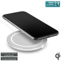 PURO Fast Wireless Charging Station QI - Uniwersalna stacja bezprzewodowa USB-C z ładowaniem indukcyjnym Qi, 9 V / 1.1 A - 10 W (biały) PURO Fast Wireless Charging Station QI - Uniwersalna stacja bezprzewodowa USB-C z ładowaniem indukcyjnym Qi, 9 V / 1.1 A - 10 W (biały)
