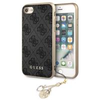 Guess 4G Charms Collection - Etui iPhone SE 2022/ SE 2020 / 8 / 7 z zawieszką (szary)