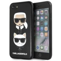 Karl Lagerfeld Embossed Case Karl & Choupette - Etui iPhone 8 / 7 (czarny) Karl Lagerfeld Embossed Case Karl & Choupette - Etui iPhone 8 / 7 (czarny)