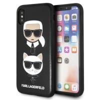 Karl Lagerfeld Embossed Case Karl & Choupette - Etui iPhone X (czarny) Karl Lagerfeld Embossed Case Karl & Choupette - Etui iPhone X (czarny)