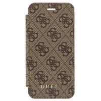 Guess Book 4G Charms Collection - Etui iPhone 8 / 7 z kieszeniami na karty (brązowy) Guess Book 4G Charms Collection - Etui iPhone 8 / 7 z kieszeniami na karty (brązowy)