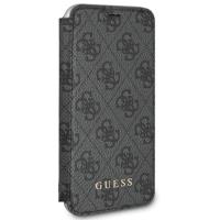 Guess Book 4G Charms Collection - Etui iPhone X z kieszeniami na karty (szary) Guess Book 4G Charms Collection - Etui iPhone X z kieszeniami na karty (szary)