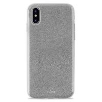 PURO Glitter Shine Cover - Etui iPhone XR (Silver)