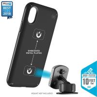 Speck Presidio Mount - Etui iPhone XR kompatybilne z uchwytem magnetycznym (Black/Black) Speck Presidio Mount - Etui iPhone XR kompatybilne z uchwytem magnetycznym (Black/Black)