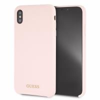 Guess Silicone - Etui iPhone Xs Max (różowy) Guess Silicone - Etui iPhone Xs Max (różowy)