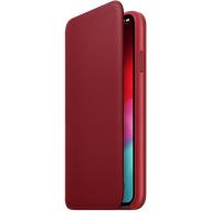 Apple Leather Folio - Skórzane etui iPhone Xs Max z kieszeniami na karty (czerwony) (PRODUCT)RED Apple Leather Folio - Skórzane etui iPhone Xs Max z kieszeniami na karty (czerwony) (PRODUCT)RED