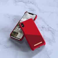 Nordic Elements Saeson Freja - Materiałowe etui iPhone Xs Max (Red)