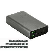 PURO Compact Power Bank - Power bank dla smartfonów i tabletów 10000 mAh 2 x USB-A, 1 x USB-C, 15 W Li-Poly (space grey) PURO Compact Power Bank - Power bank dla smartfonów i tabletów 10000 mAh 2 x USB-A, 1 x USB-C, 15 W Li-Poly (space grey)